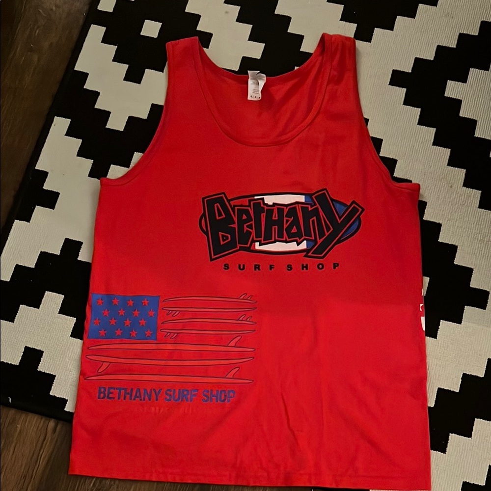 Gildan Ultra Cotton Red Tank Top